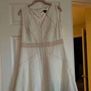 Ann Taylor Cream Lace Dress
